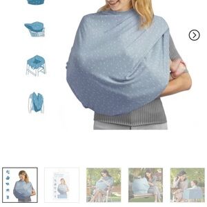 Munchkin Blue Nursing Cover with White Stars